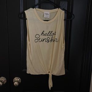 Cute yellow tank top size XS (rarely used)